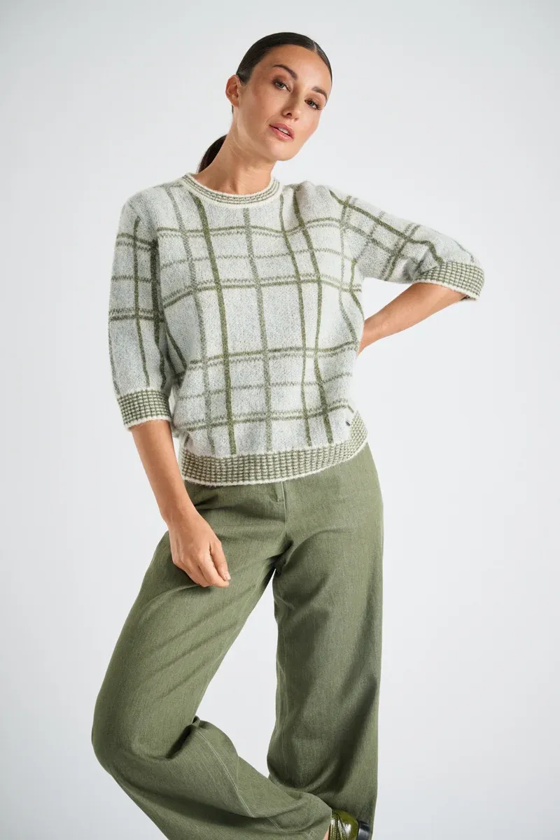 PULL VAN MARIE MERO PU27/CRE+KHA CREME/KAKI