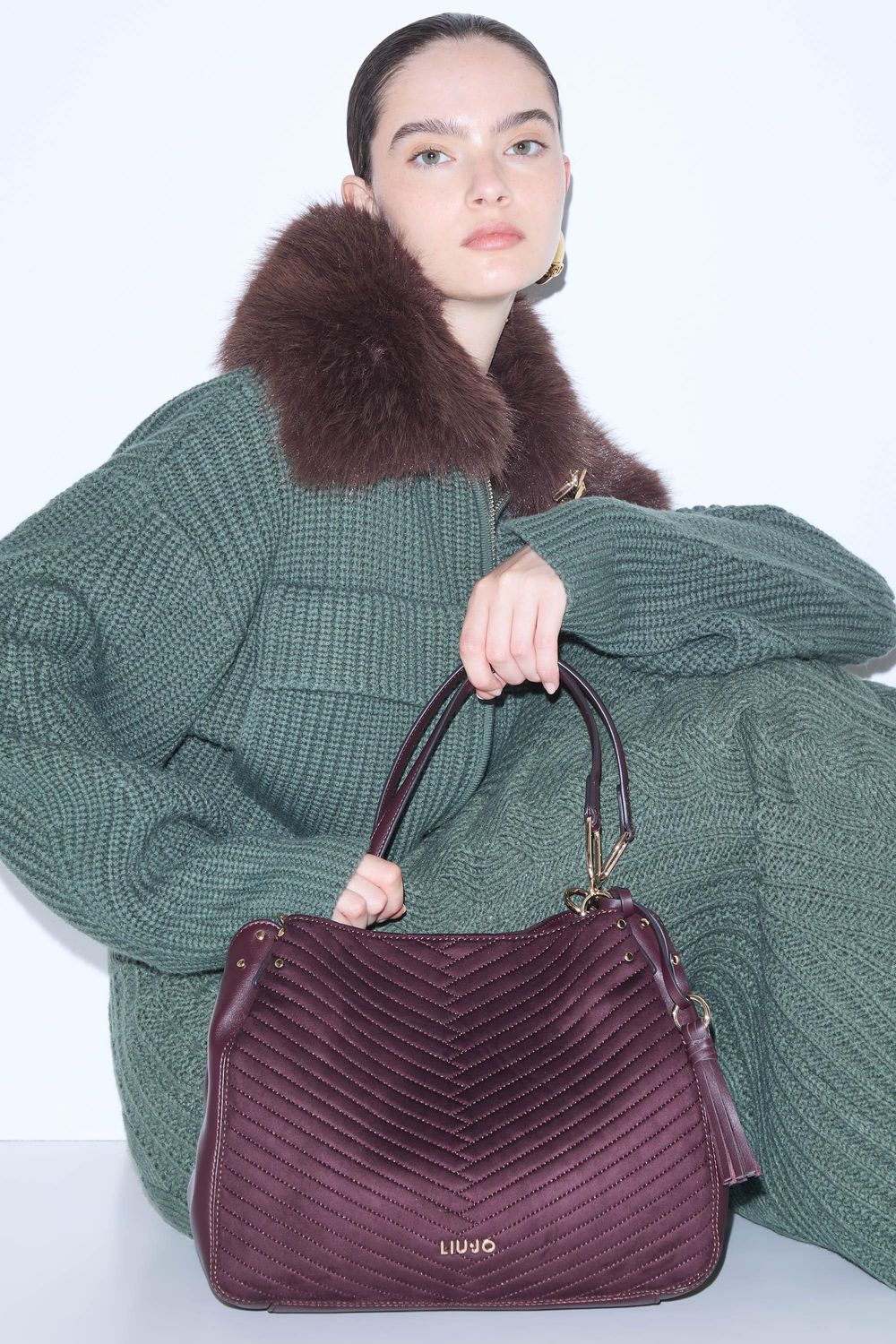 HANDTAS VAN LIU JO AF6185-T760A 91718 RED AUBERGINE