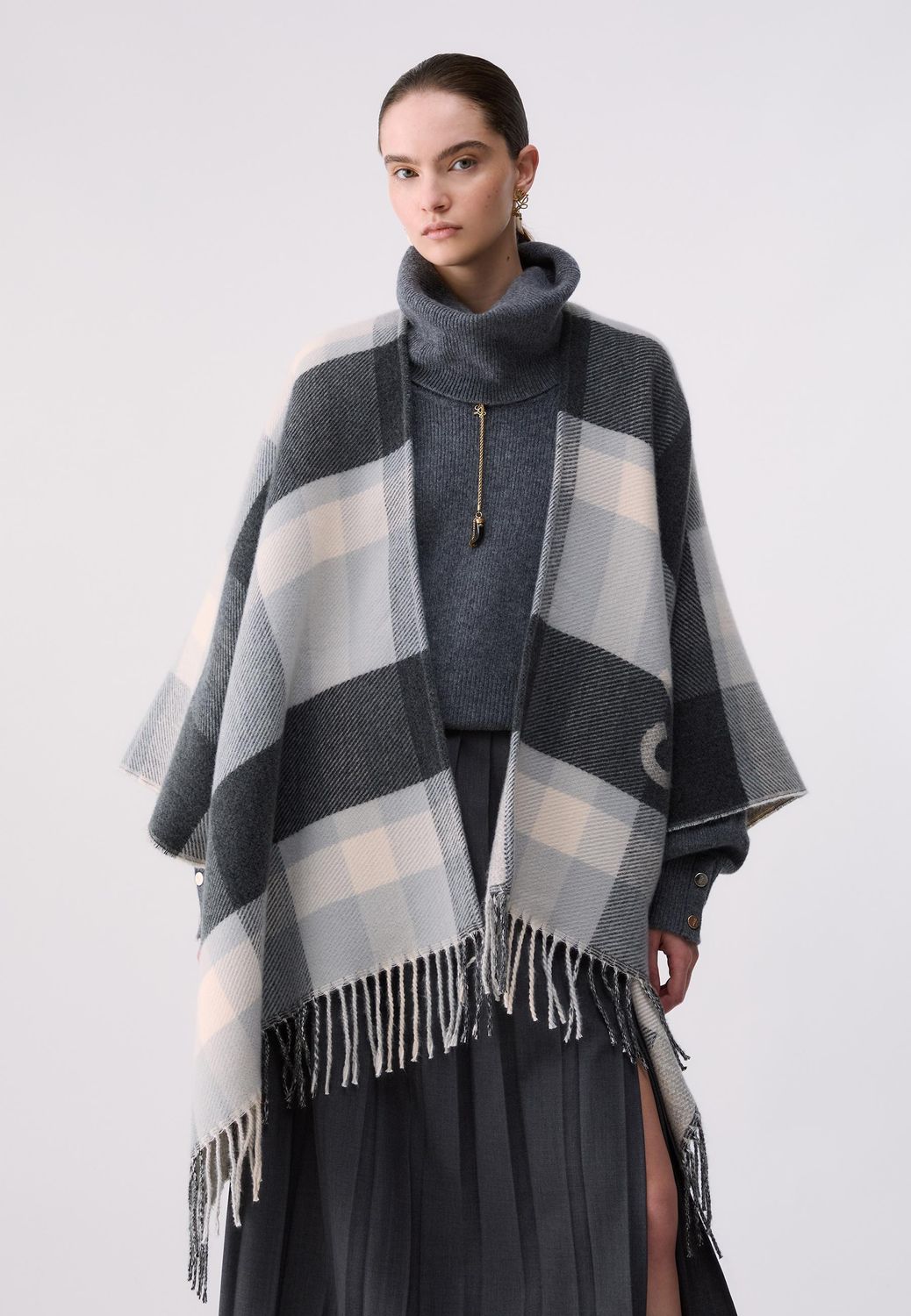 PONCHO VAN LIU JO 2F6041-T2742 09012 ANTRACITE