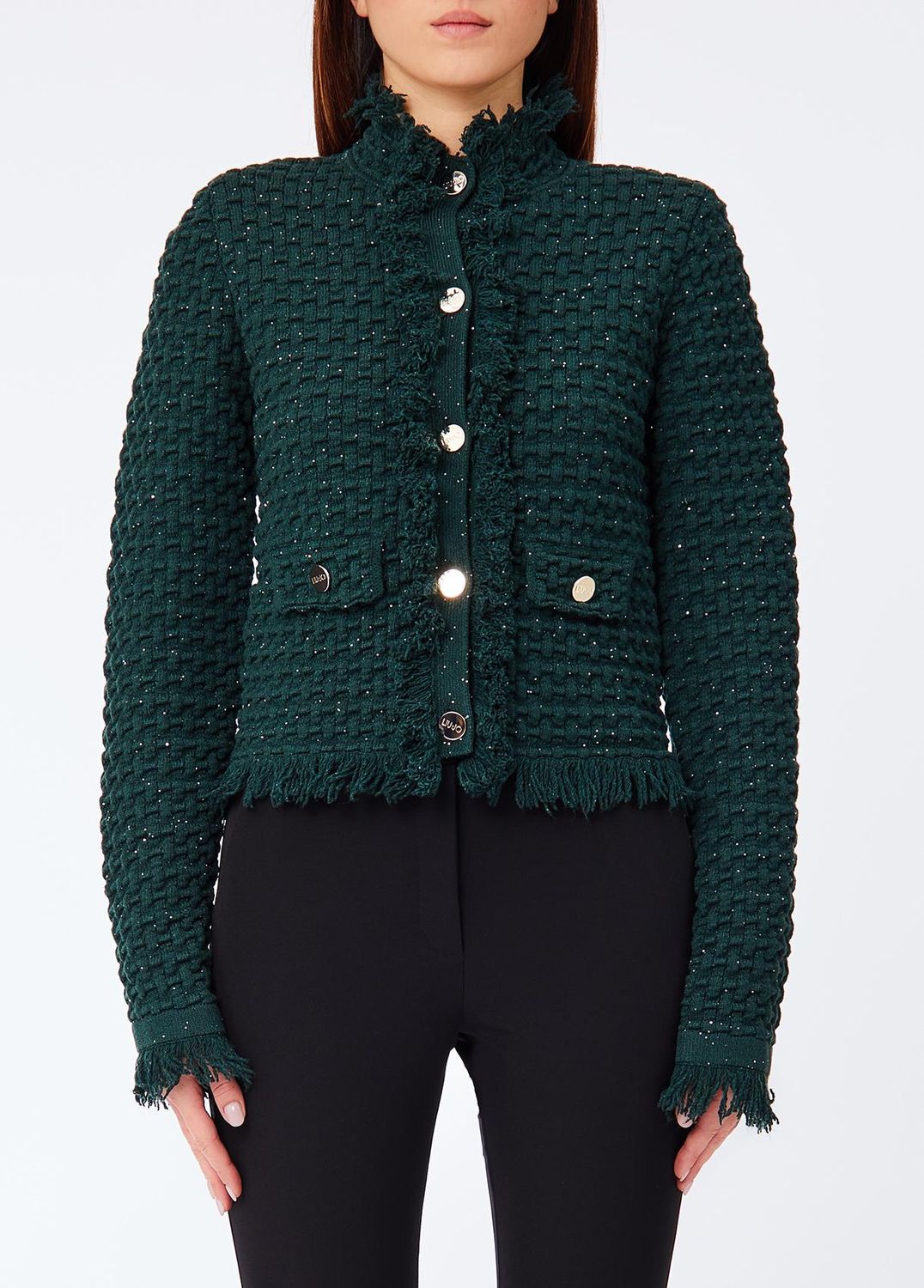 VEST VAN LIU JO CF6154-MS052 90312 DARK GREEN