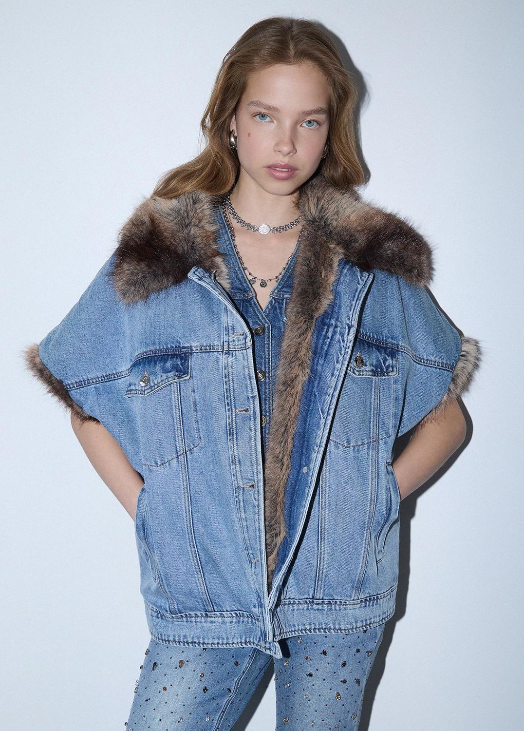 VEST VAN LIU JO UF6154-D0347 79093 DEN.BLUE SW LUXURY W