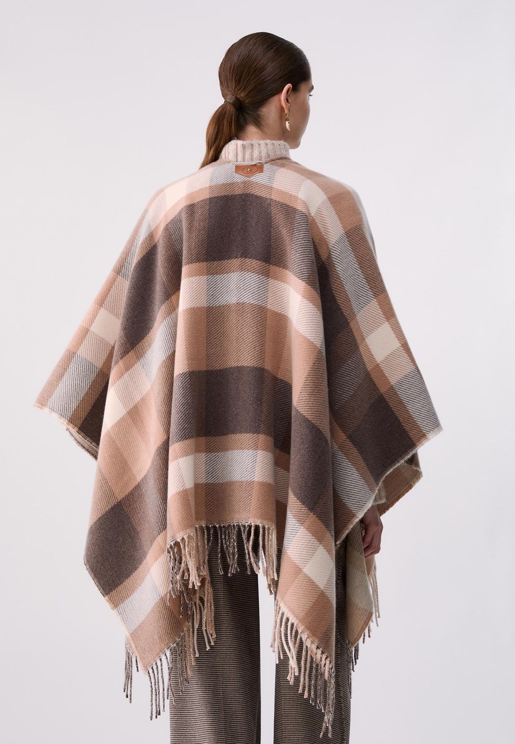 PONCHO VAN LIU JO 2F6041-T2742 00005 NATURALE
