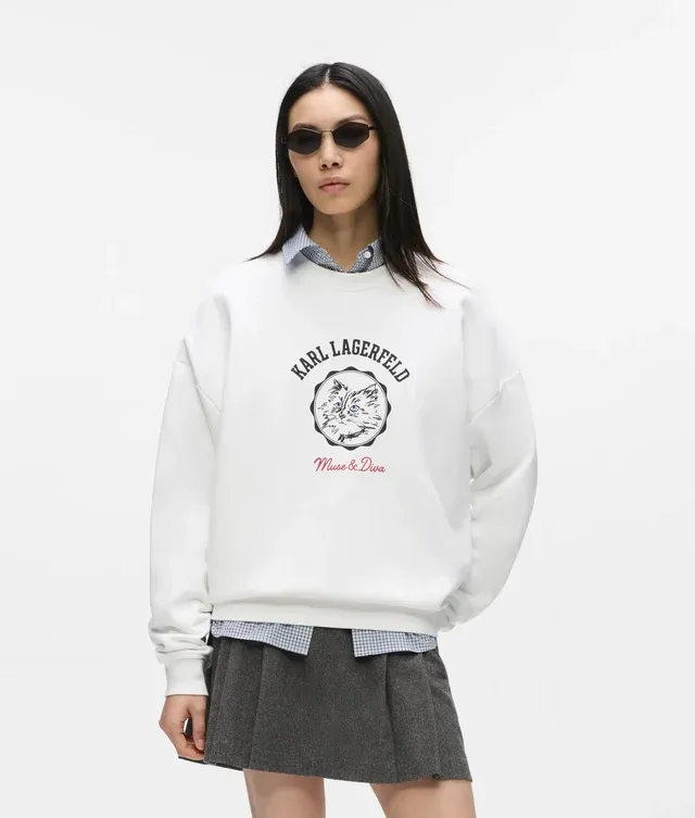 SWEATER VAN KARL LAGERFELD B4W20060 100 WHITE
