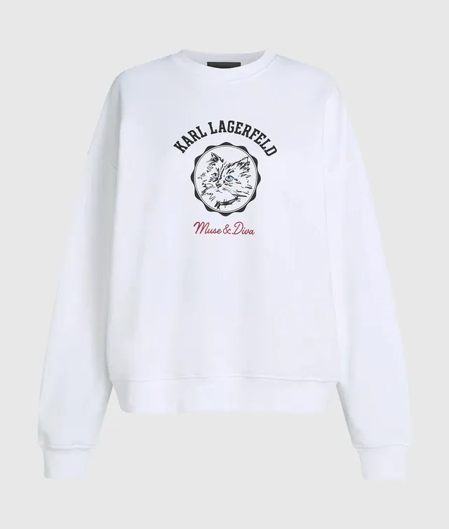 SWEATER VAN KARL LAGERFELD B4W20060 100 WHITE