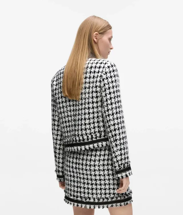 ROK VAN KARL LAGERFELD B4W12013 A96 BW HOUNDSTOOTH BOUCLE