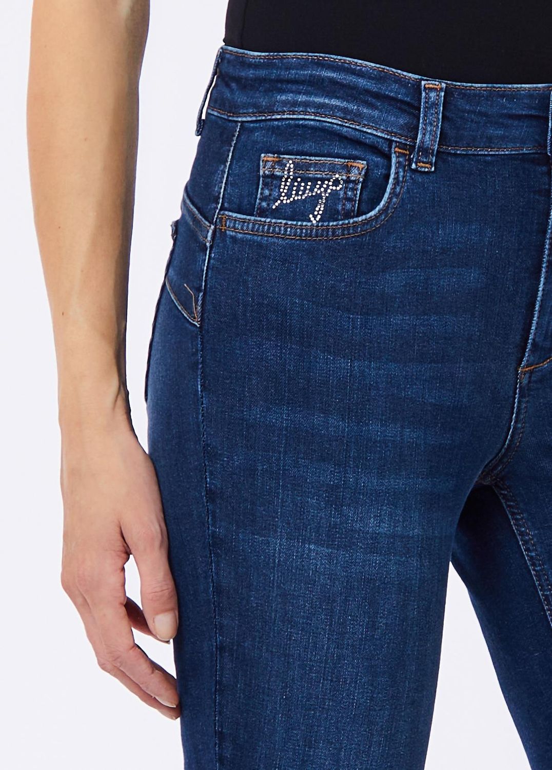 BROEK VAN LIU JO UF6013-D0356 79087 DENIM DK BLUE LUC.WA