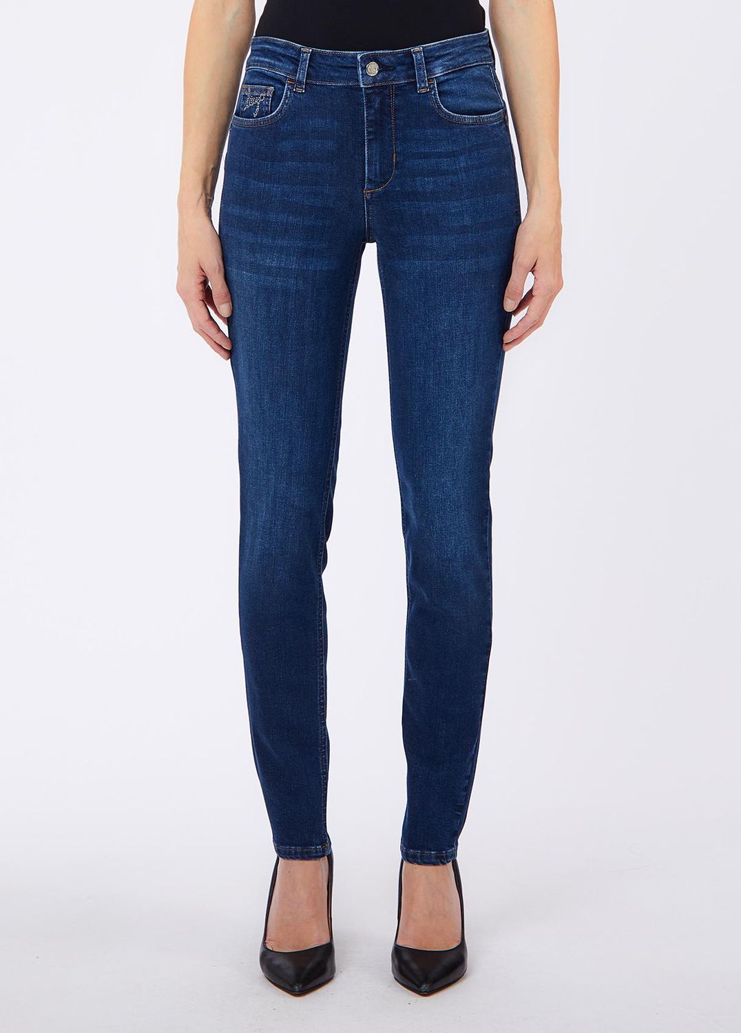 BROEK VAN LIU JO UF6013-D0356 79087 DENIM DK BLUE LUC.WA