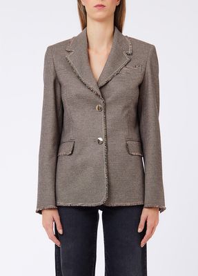 BLAZER VAN LIU JO WF6344-T728A L9170 MINI PIED DE POULE