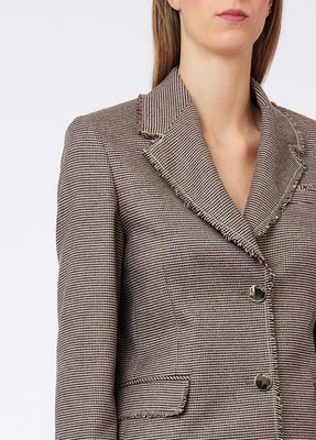 BLAZER VAN LIU JO WF6344-T728A L9170 MINI PIED DE POULE