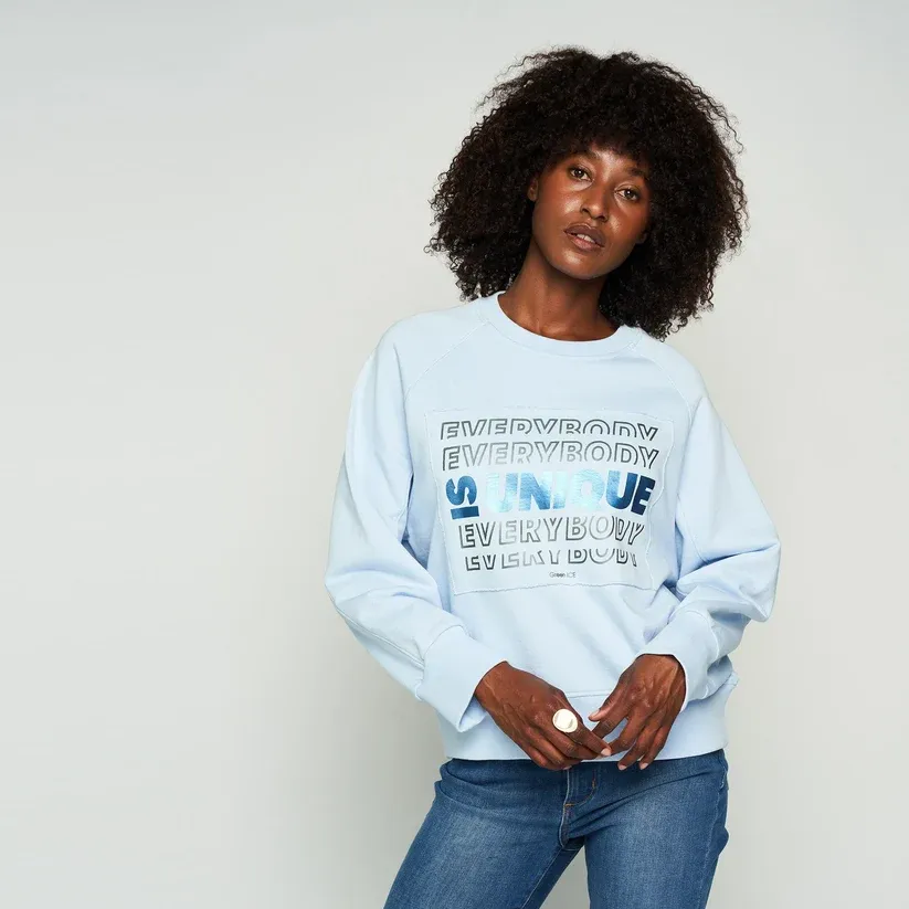 PULL VAN GREEN ICE NICCA  Lt.blue