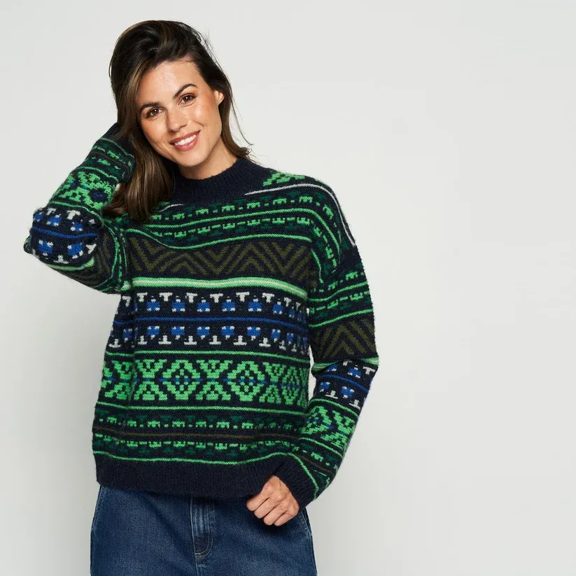PULL VAN GREEN ICE BAILO  Navy