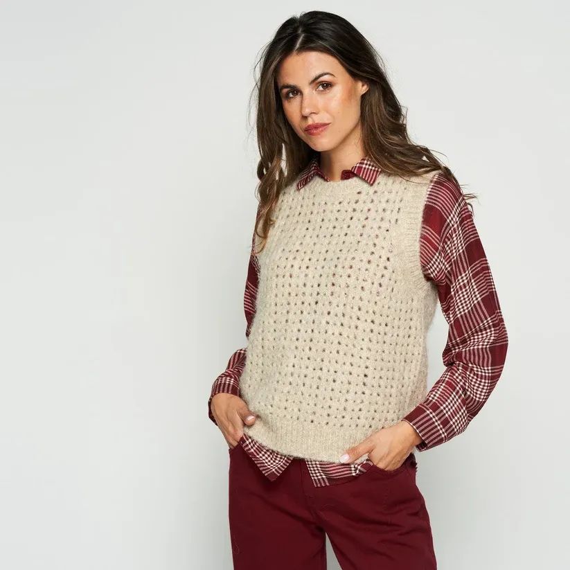 PULL VAN GREEN ICE BEAVER  Beige