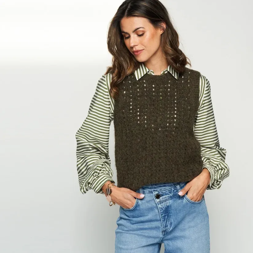 PULL VAN GREEN ICE BEAVER  Khaki