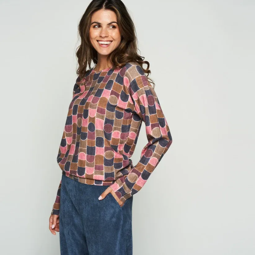 PULL VAN GREEN ICE BRAGA  Bordeaux