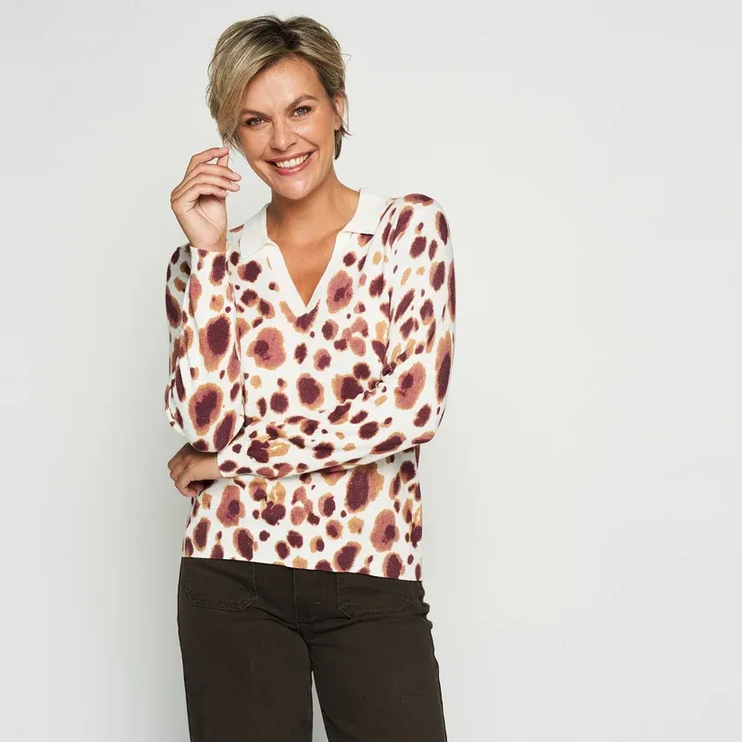 PULL VAN GREEN ICE BRAZILIA  Ecru