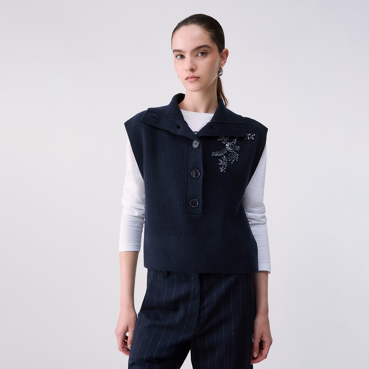 PULL VAN LIU JO WF6464-MS009 93922 NUIT NOIR