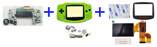 Individuelles Komplettgerät Gameboy Classic mit LCD Matrix Display