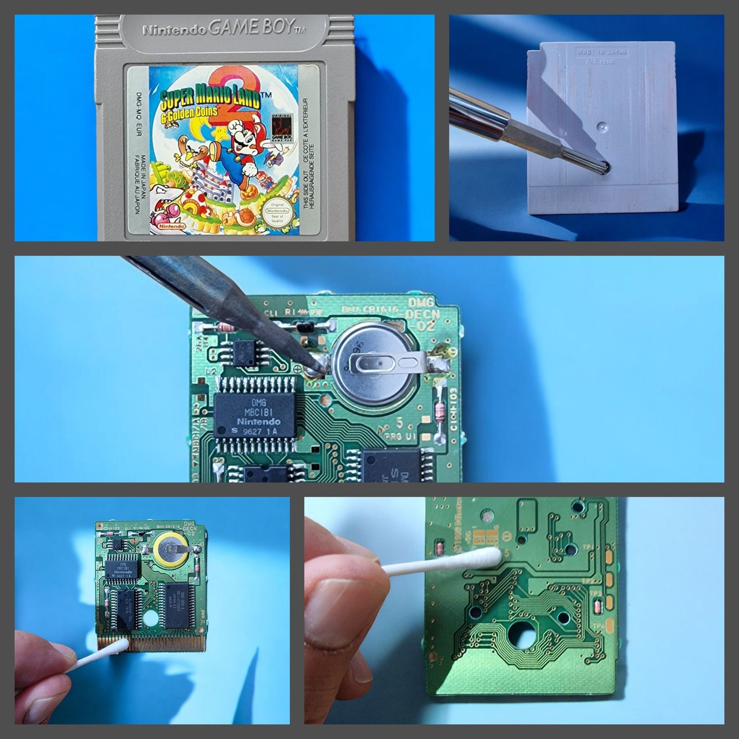 Batteriewechsel Gameboy-Spiel alle Modelle