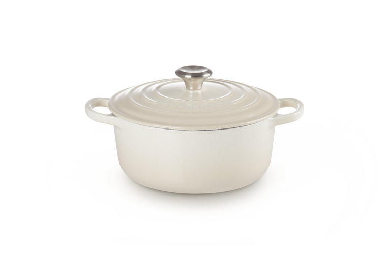 Le Creuset Gietijzer Ronde Stoofpan Meringue