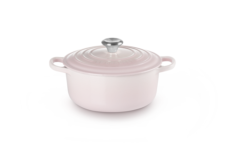 Le Creuset Gietijzer Ronde Stoofpan Shell Pink