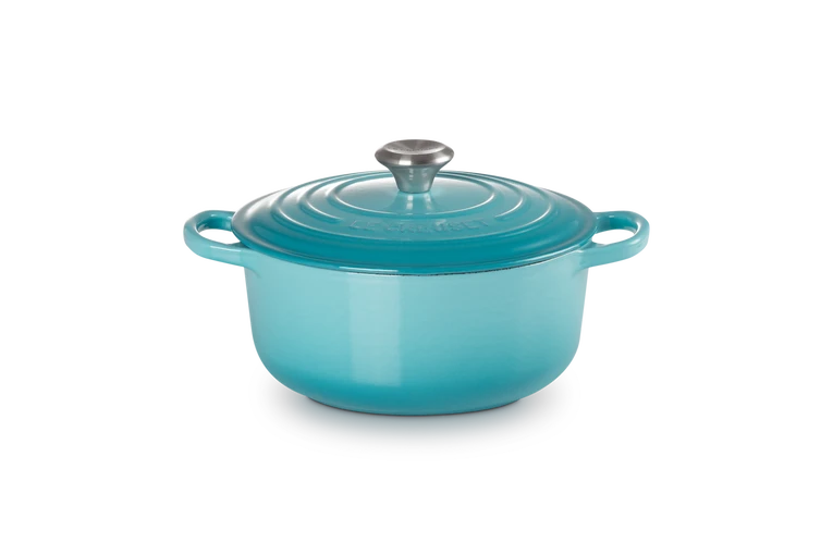 Le Creuset Gietijzer Ronde Stoofpan Caribbean Blue