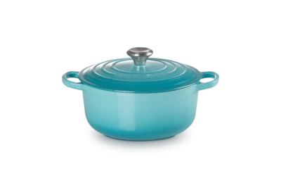 Le Creuset Gietijzer Ronde Stoofpan Caribbean Blue