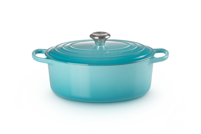 Le Creuset Gietijzer Ovale Stoofpan Caribbean Blue