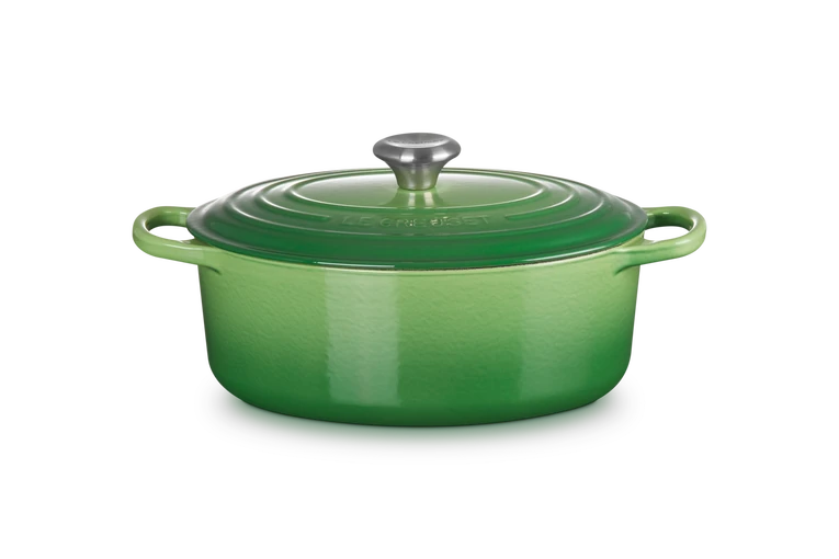 Le Creuset Gietijzer Ovale Stoofpan Bamboo Green