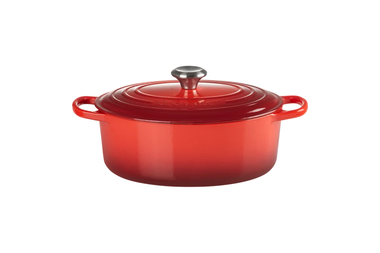 Le Creuset Gietijzer Ovale Stoofpan Kersenrood