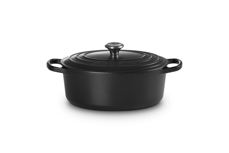 Le Creuset Gietijzer Ovale Stoofpan Mat Zwart