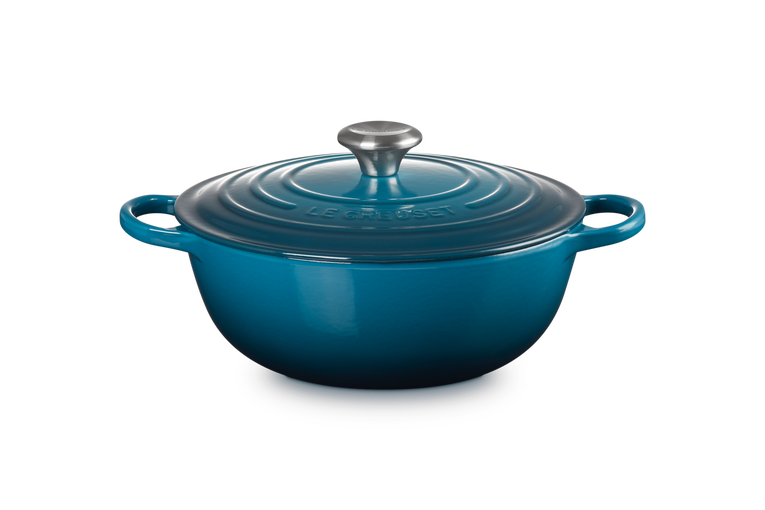 Le Creuset Gietijzer Marmite Deep Teal 26CM 5,3L