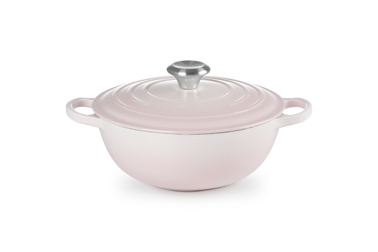 Le Creuset Gietijzer Marmite Shell Pink 24CM 4,8L