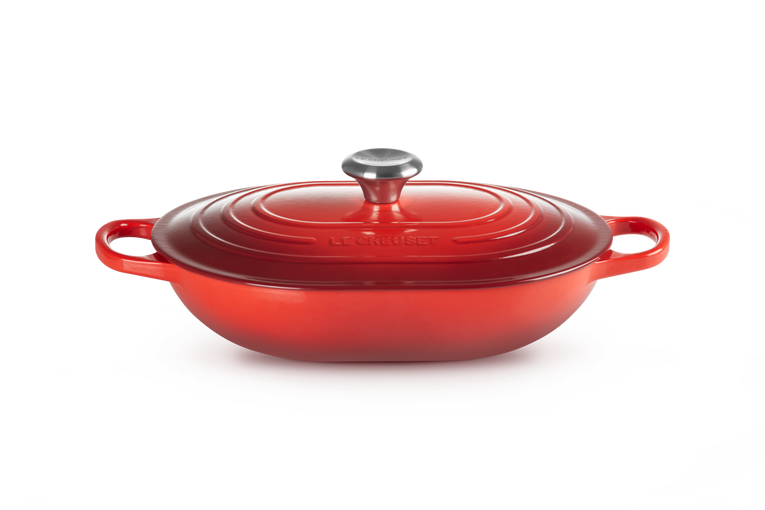 Le Creuset Gietijzer Oblong Kersenrood 31CM 3,4L