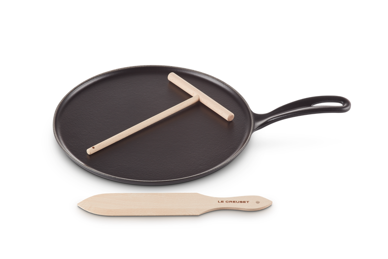 Le Creuset Gietijzer Pannenkoekpan Mat Zwart 27CM