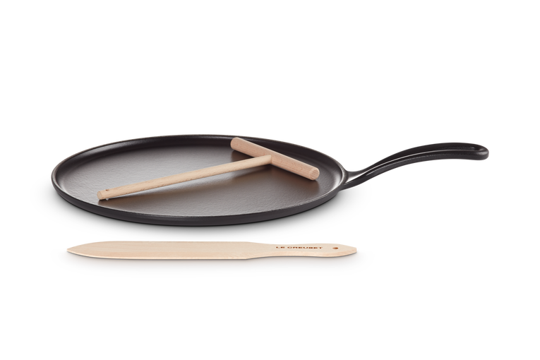 Le Creuset Gietijzer Pannenkoekpan Mat Zwart 27CM
