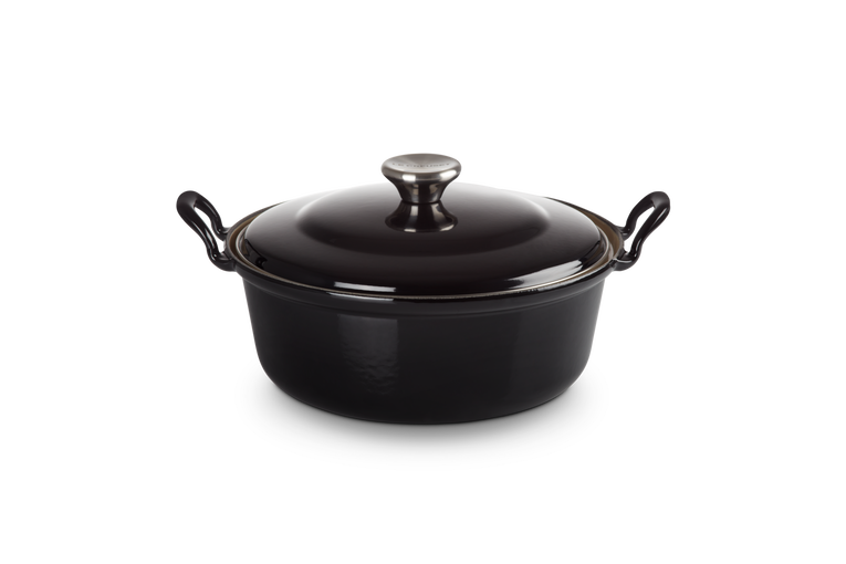 Le Creuset Gietijzer Faitout plaatstalen deksel Ebbenzwart
