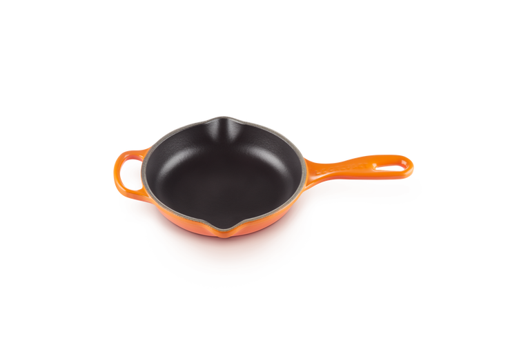 Le Creuset Gietijzer Ronde Skillet Oranjerood