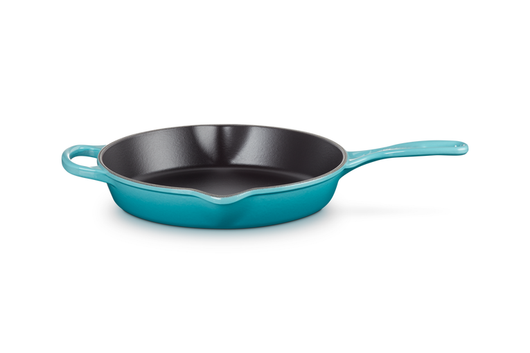 Le Creuset Gietijzer Ronde Hoge Skillet Caribbean Blue 26CM Le Creuset Gietijzer Ronde Hoge Skillet Caribbean Blue 26CM