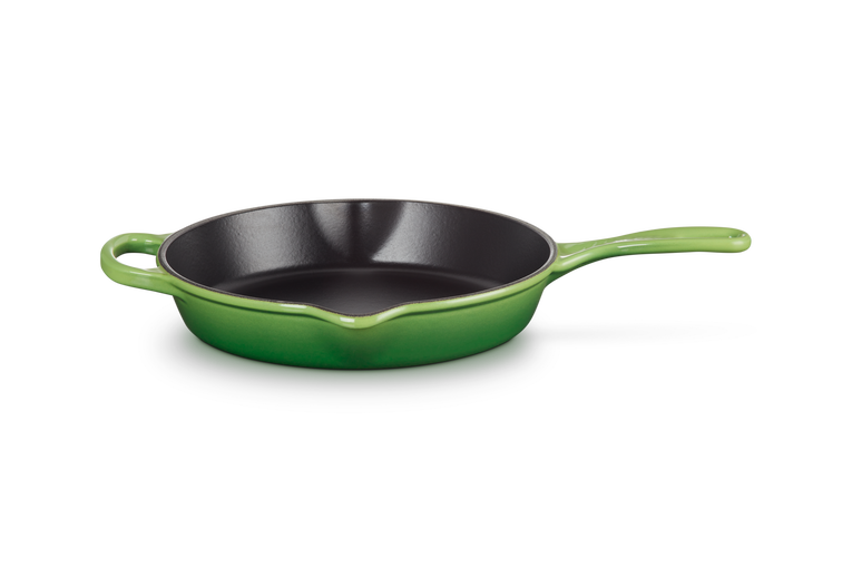Le Creuset Gietijzer Ronde Hoge Skillet Bamboo Green 26CM