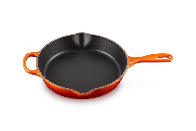 Le Creuset Gietijzer Ronde Hoge Skillet Oranjerood 26CM