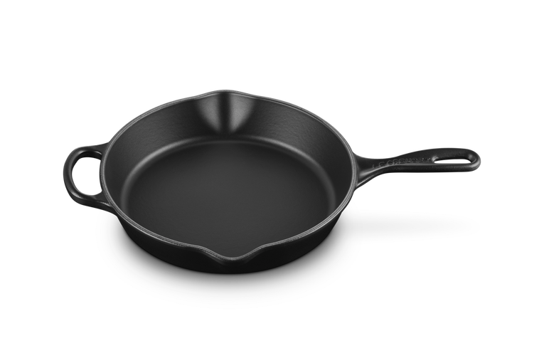 Le Creuset Gietijzer Ronde Hoge Skillet Mat Zwart 26CM