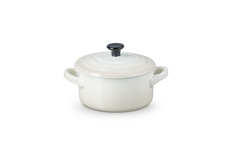Le Creuset set van 6 Aardewerken Mini Braadpan Meringue 10CM 0,2L