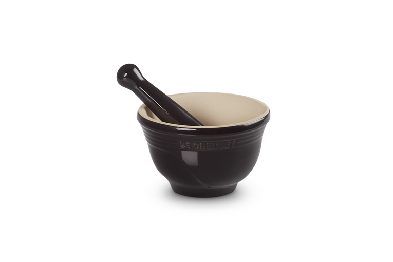 Le Creuset Aardewerken Vijzel Ebbenzwart 11,5CM 0,3L
