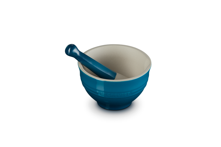 Le Creuset Aardewerken Vijzel Deep Teal 11,5CM 0,3L
