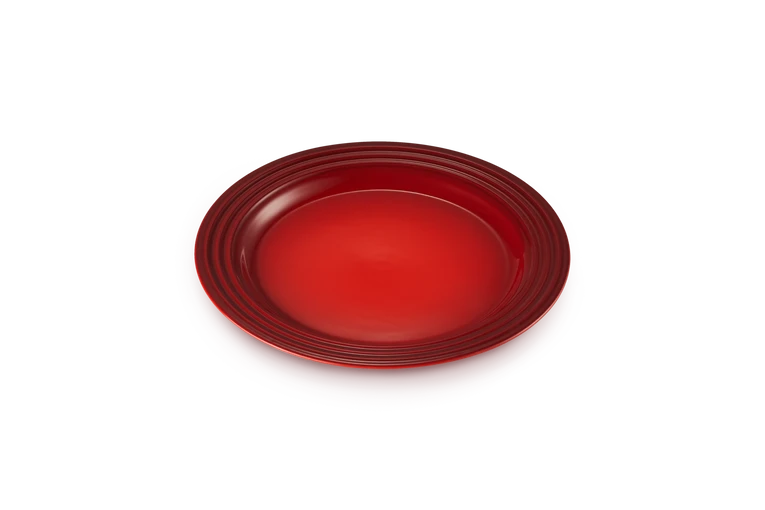 Le Creuset set van 4 Aardewerken Ontbijtborden Kersenrood 22CM