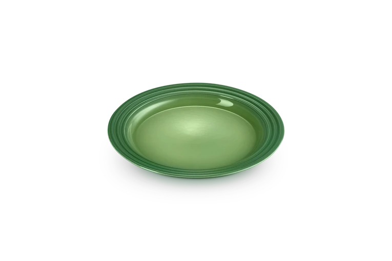 Le Creuset set van 4 Aardewerken Ontbijtborden Bamboo Green 22CM