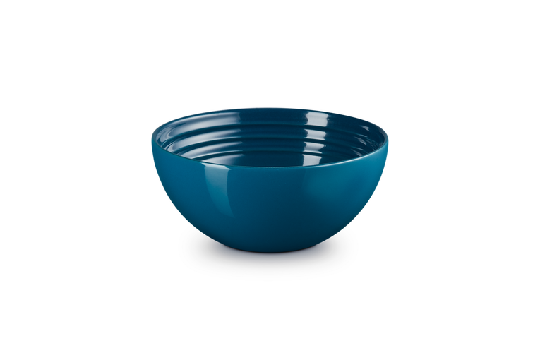 Le Creuset set van 4 Aardewerken Snackschaaltjes Deep Teal 12CM