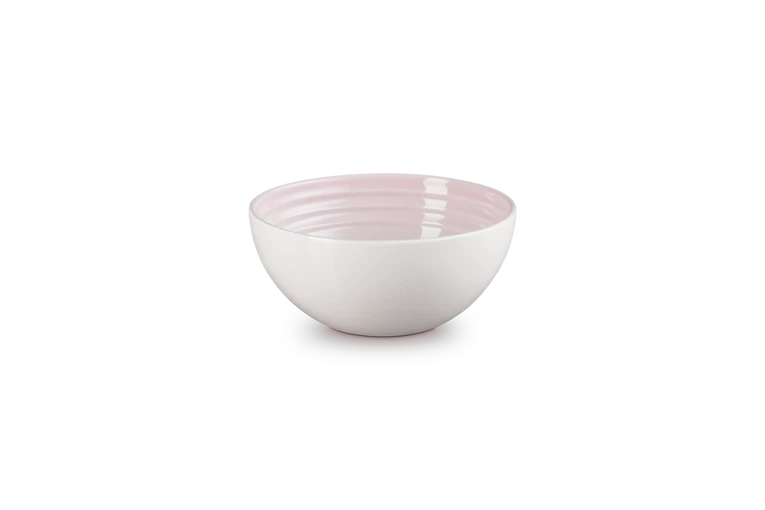 Le Creuset set van 4 Aardewerken Snackschaaltjes Shell Pink 12CM