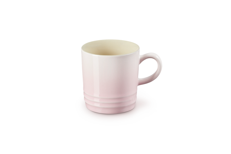Le Creuset set van 6 Aardewerken Espressokopjes Shell Pink 100MLML Le Creuset set van 6 Aardewerken Espressokopjes Shell Pink 100MLML