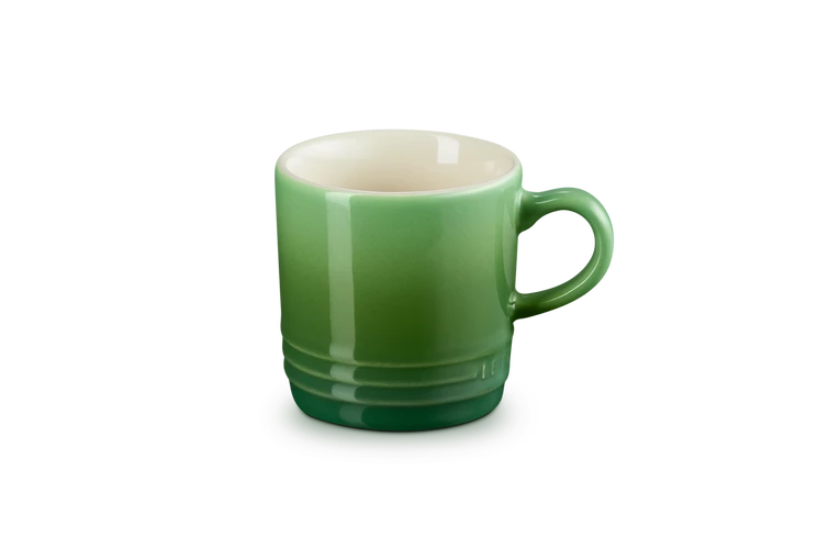 Le Creuset set van 6 Aardewerken Koffiebekers Bamboo Green 200ML Le Creuset set van 6 Aardewerken Koffiebekers Bamboo Green 200ML